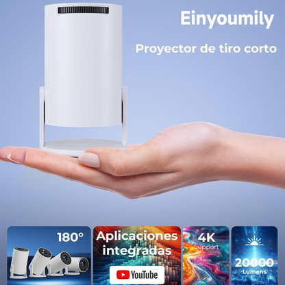 Proyector 4K + Wifi + Bluetooth