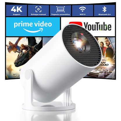 Proyector 4K + Wifi + Bluetooth
